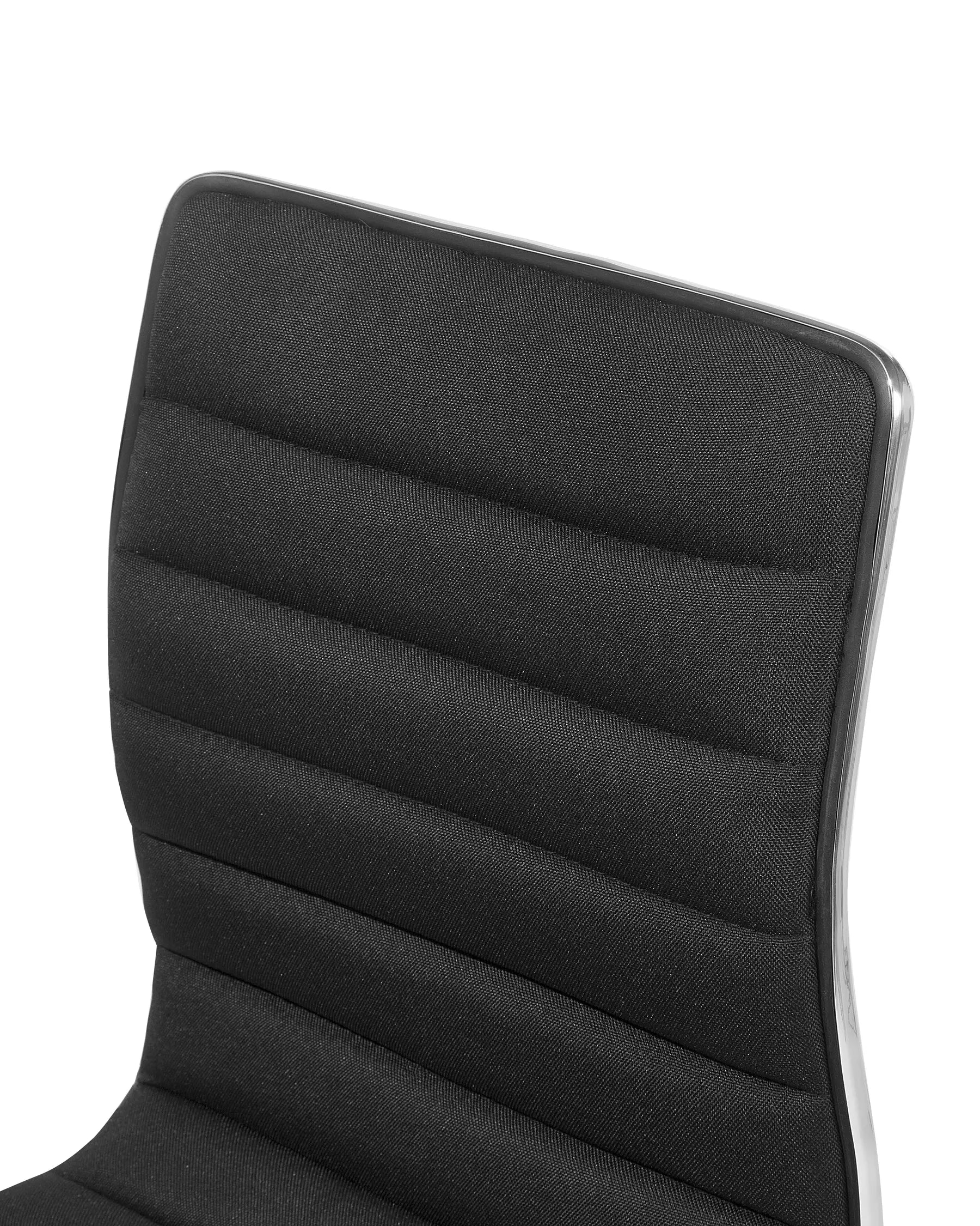 Set of 2 Bar Chairs LUCERNE Swivel Black