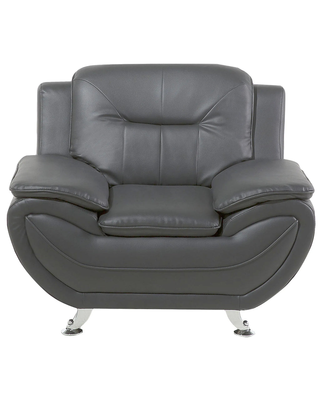 Armchair LEIRA II Faux Leather Grey