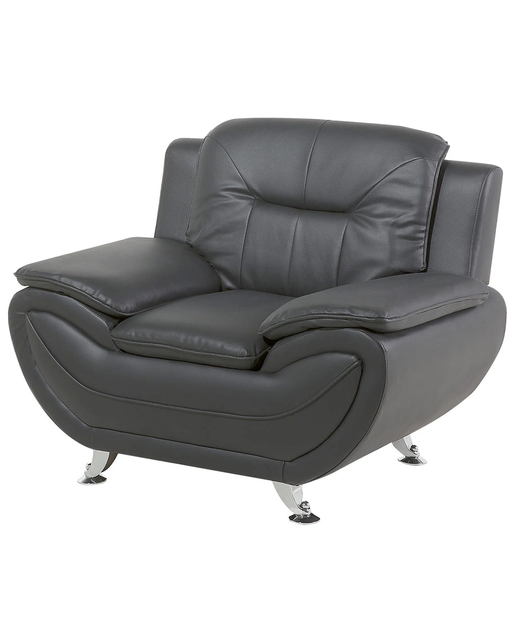 Armchair LEIRA II Faux Leather Grey