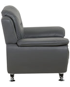 Armchair LEIRA II Faux Leather Grey