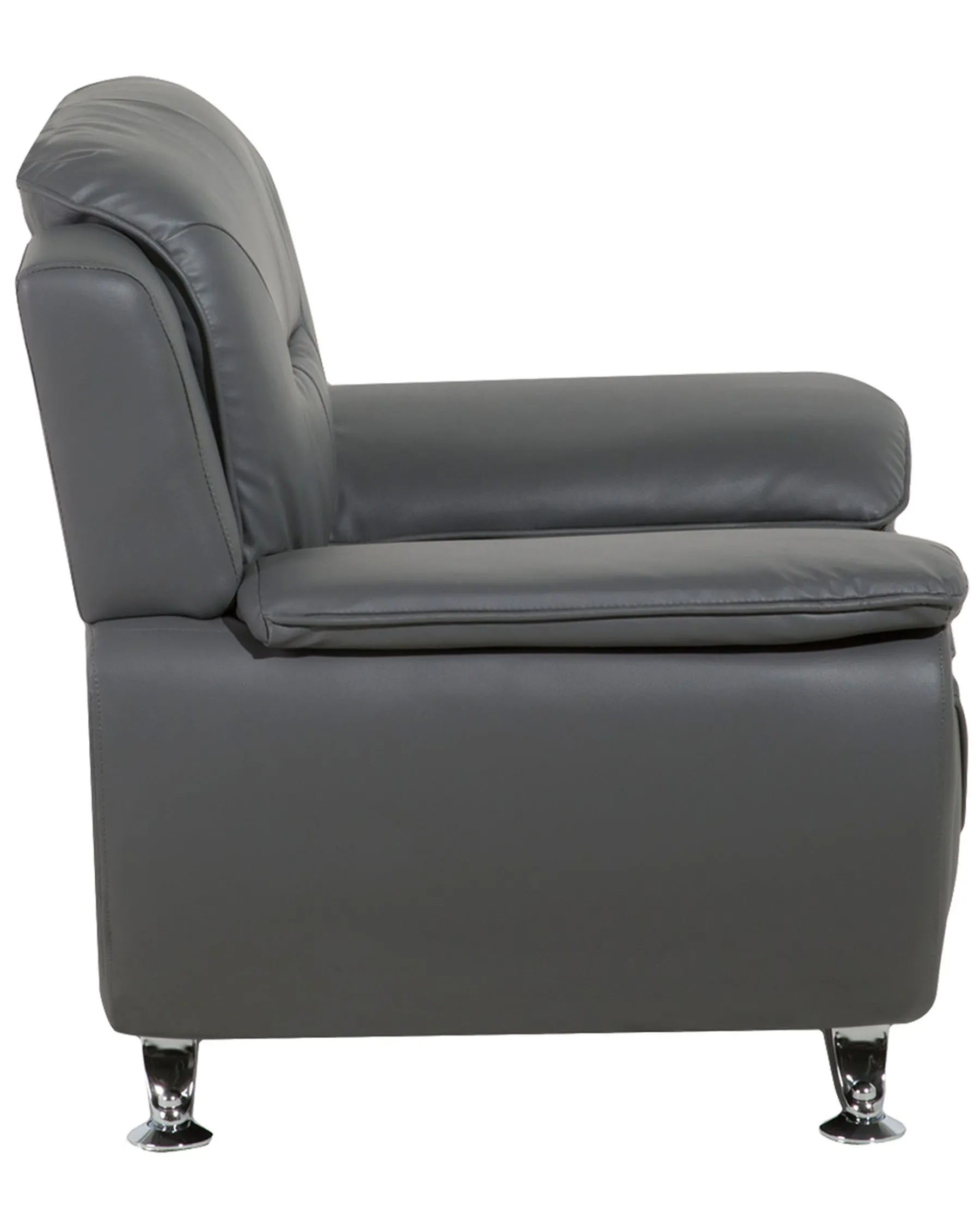 Armchair LEIRA II Faux Leather Grey