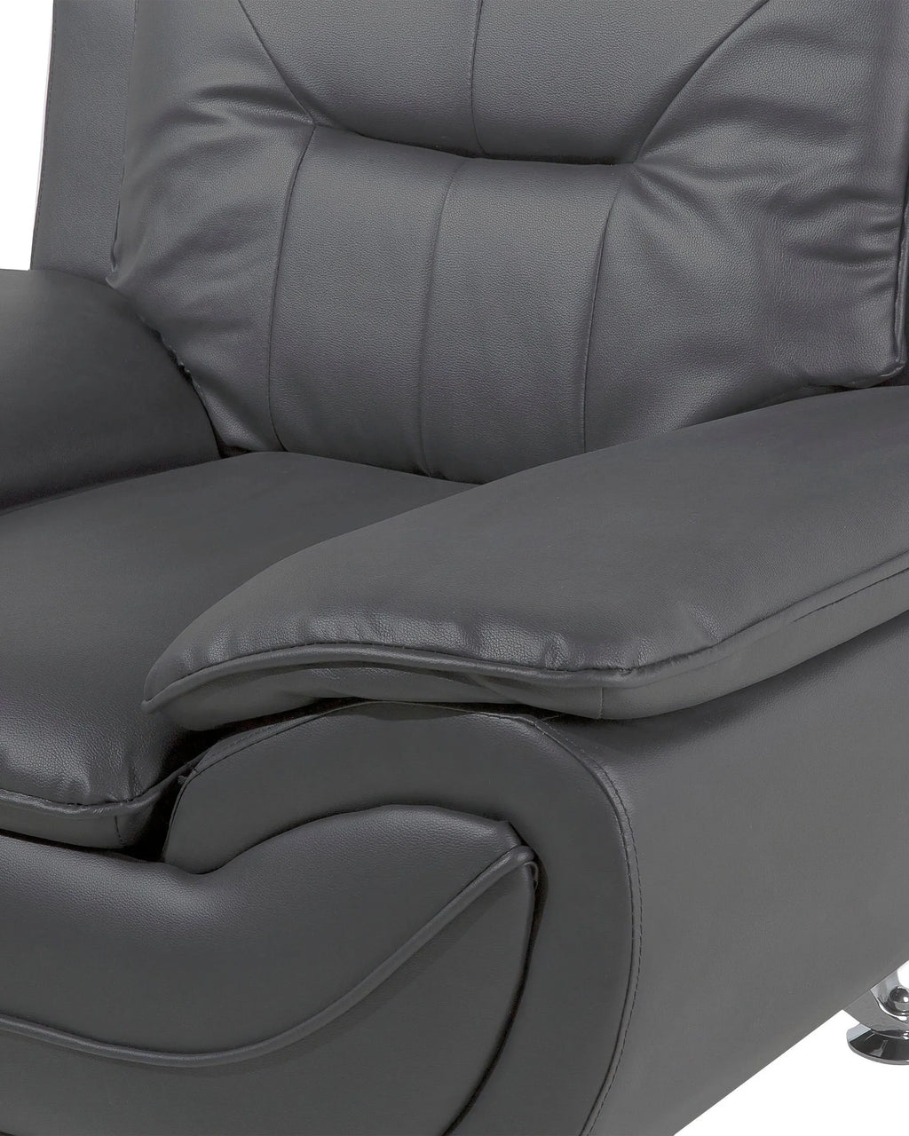 Armchair LEIRA II Faux Leather Grey