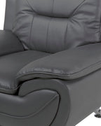 Armchair LEIRA II Faux Leather Grey