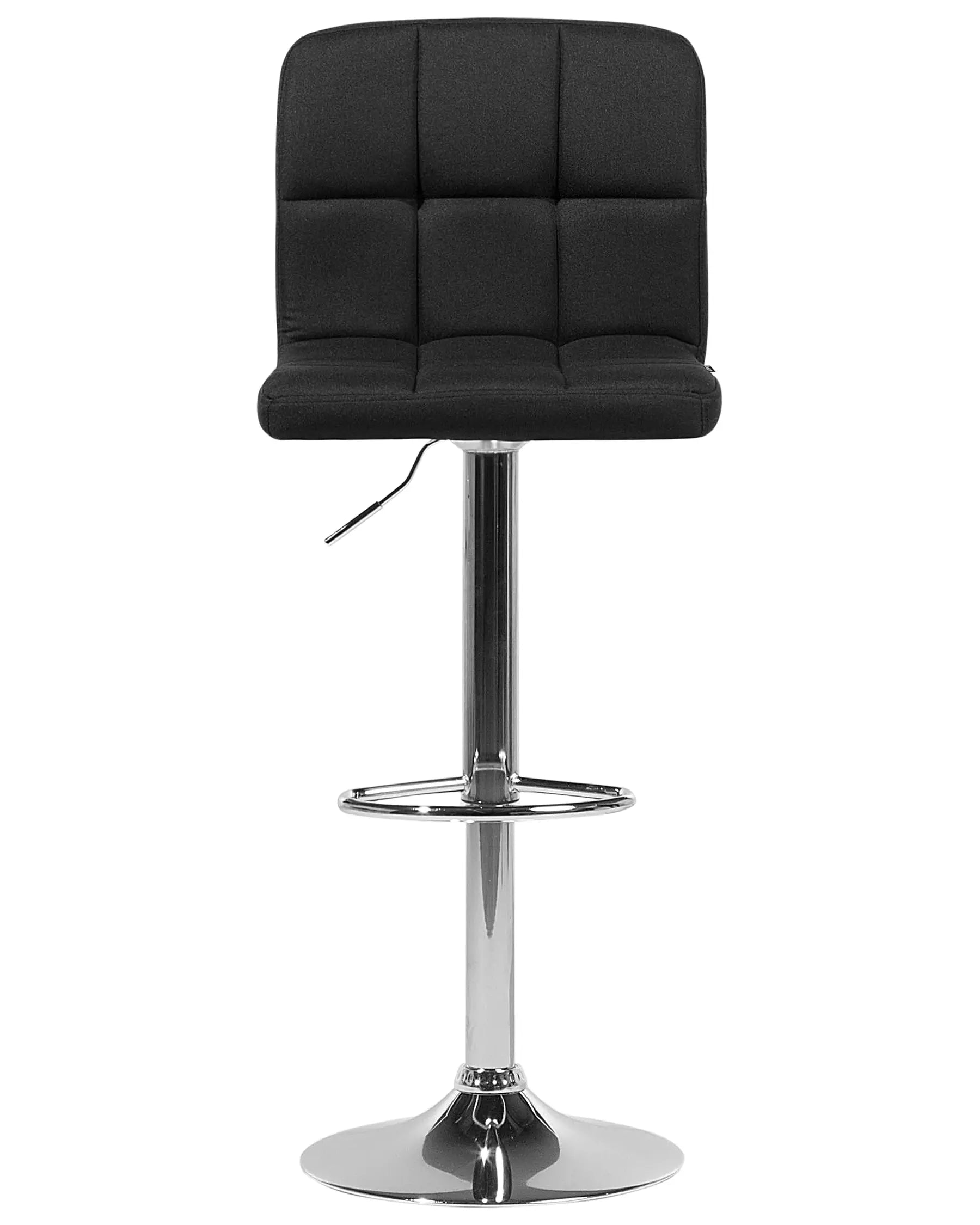 Set of 2 Bar Chairs MARION Swivel Black