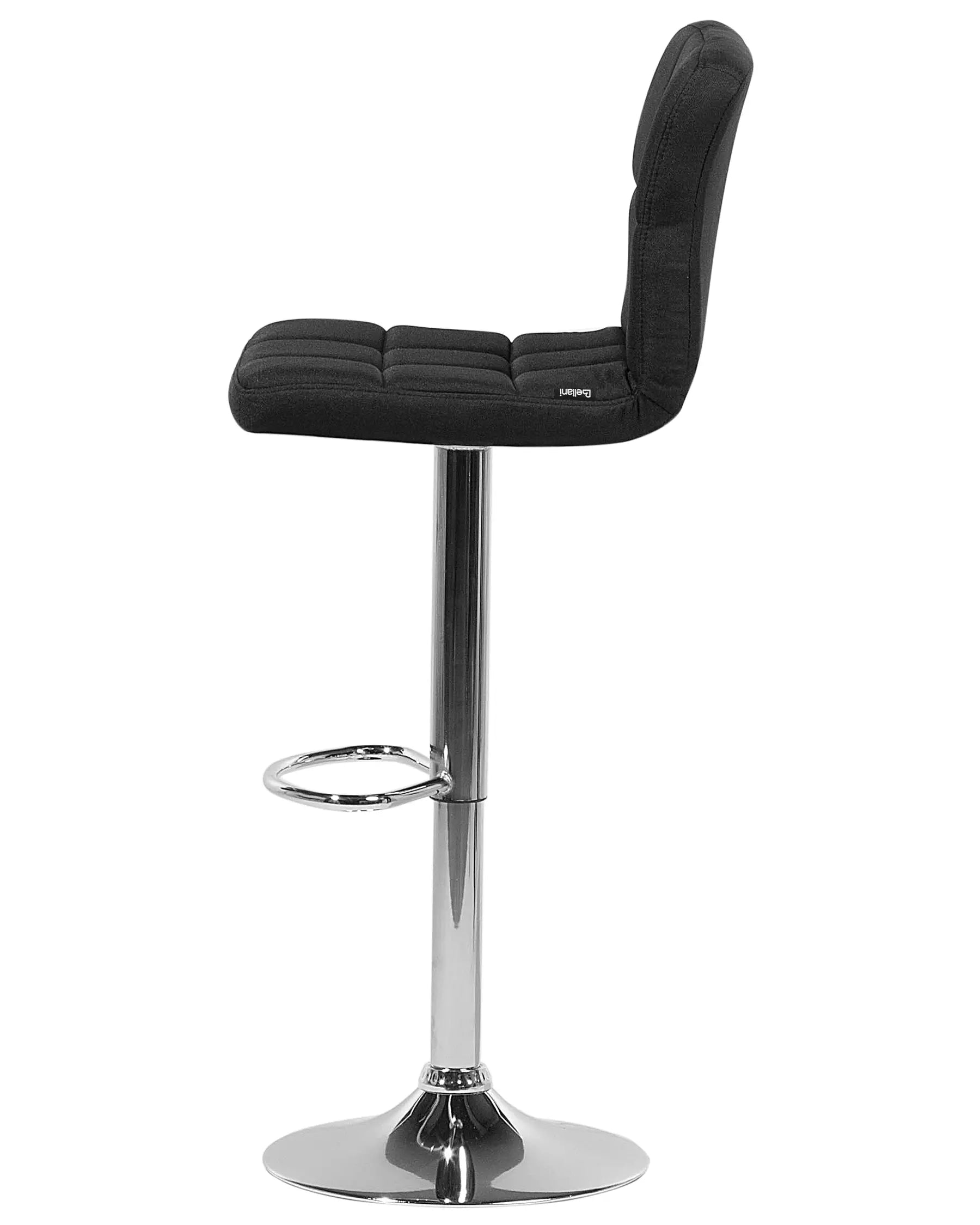 Set of 2 Bar Chairs MARION Swivel Black
