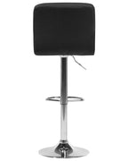 Set of 2 Bar Chairs MARION Swivel Black