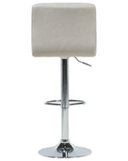 Set of 2 Bar Chairs MARION Swivel Light Beige