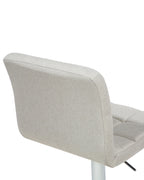 Set of 2 Bar Chairs MARION Swivel Light Beige