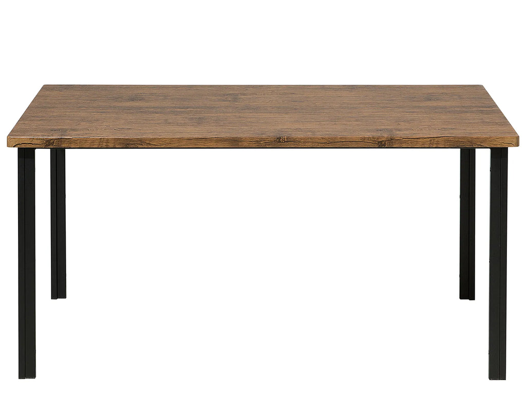 Dining Table NANA Dark Brown 150 cm 90 cm — front product view