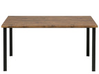 Dining Table NANA Dark Brown 150 cm 90 cm — front product view