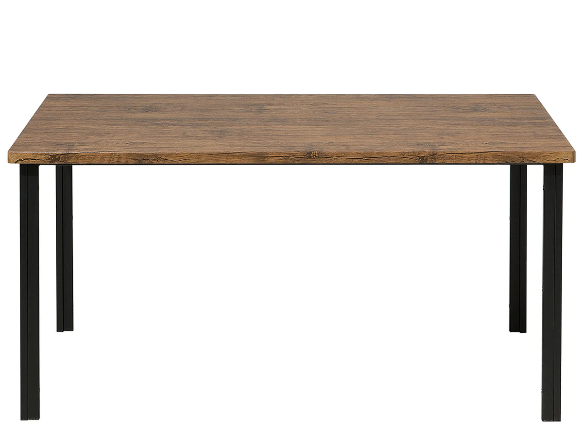 Dining Table NANA Dark Brown 150 cm 90 cm — front product view
