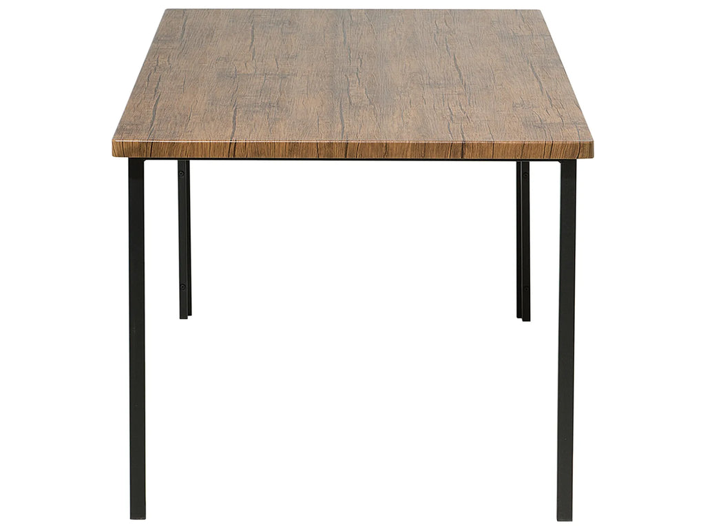 Dining Table NANA Dark Brown 150 cm 90 cm — close-up detail