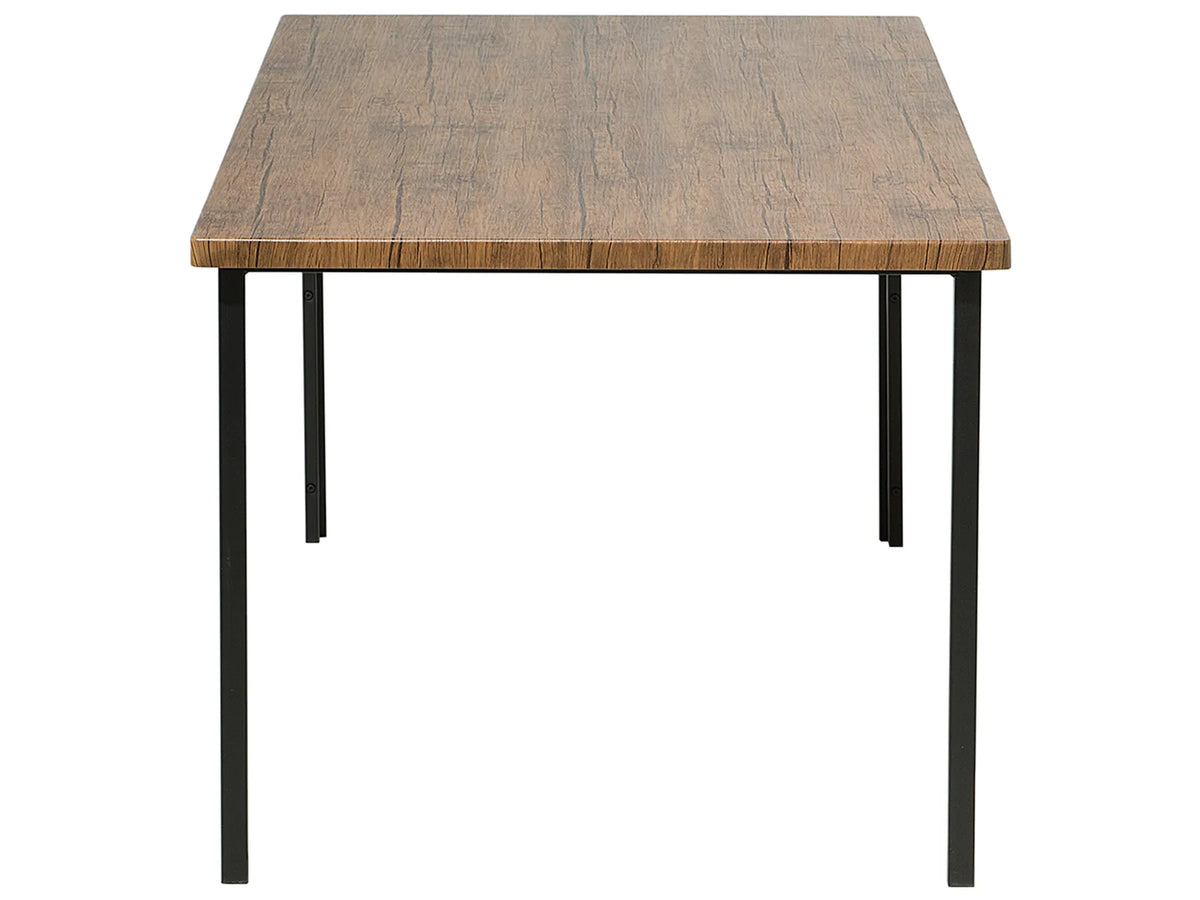 Dining Table NANA Dark Brown 150 cm 90 cm — close-up detail