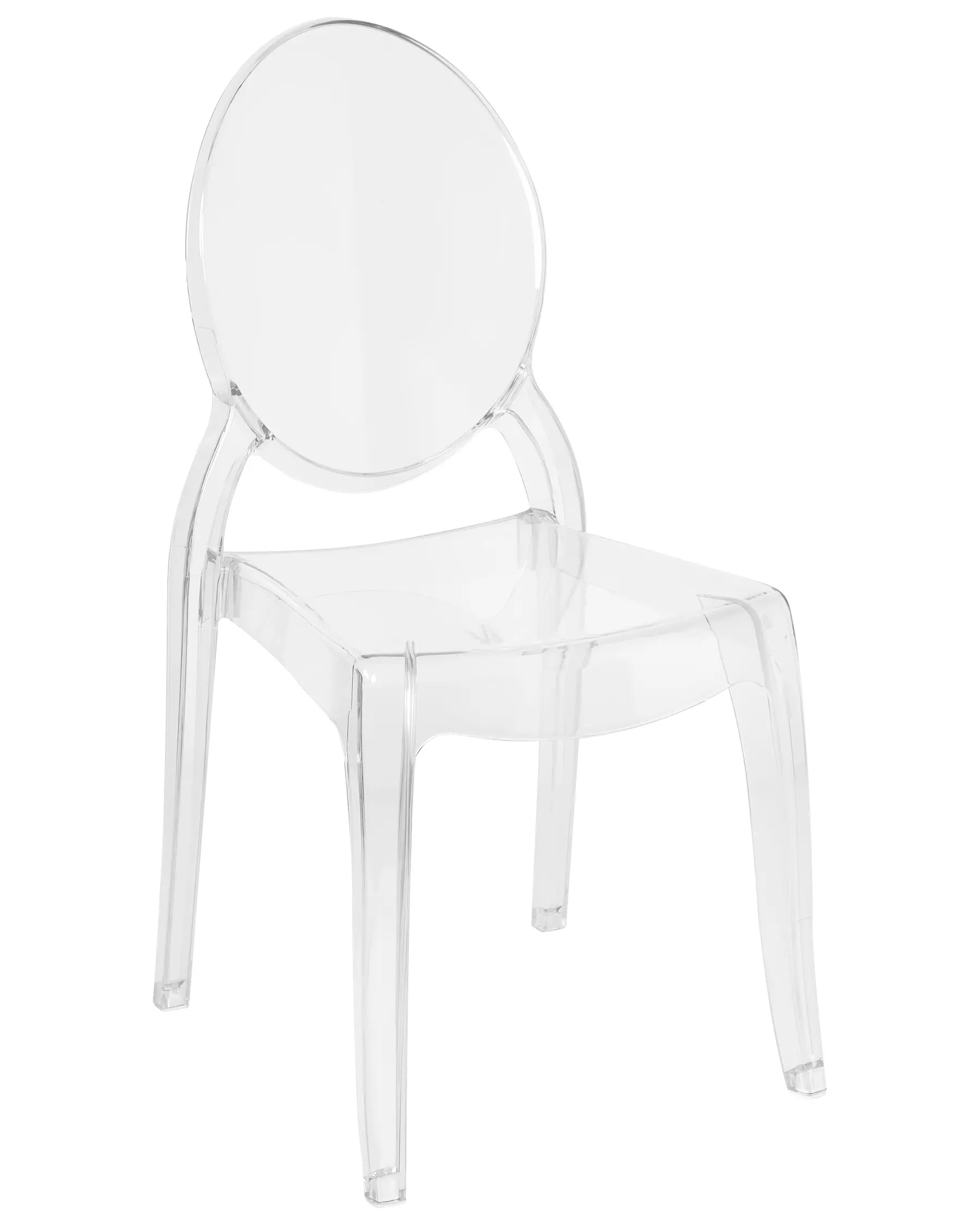 Set of 4 Dining Chairs MERTON Transparent