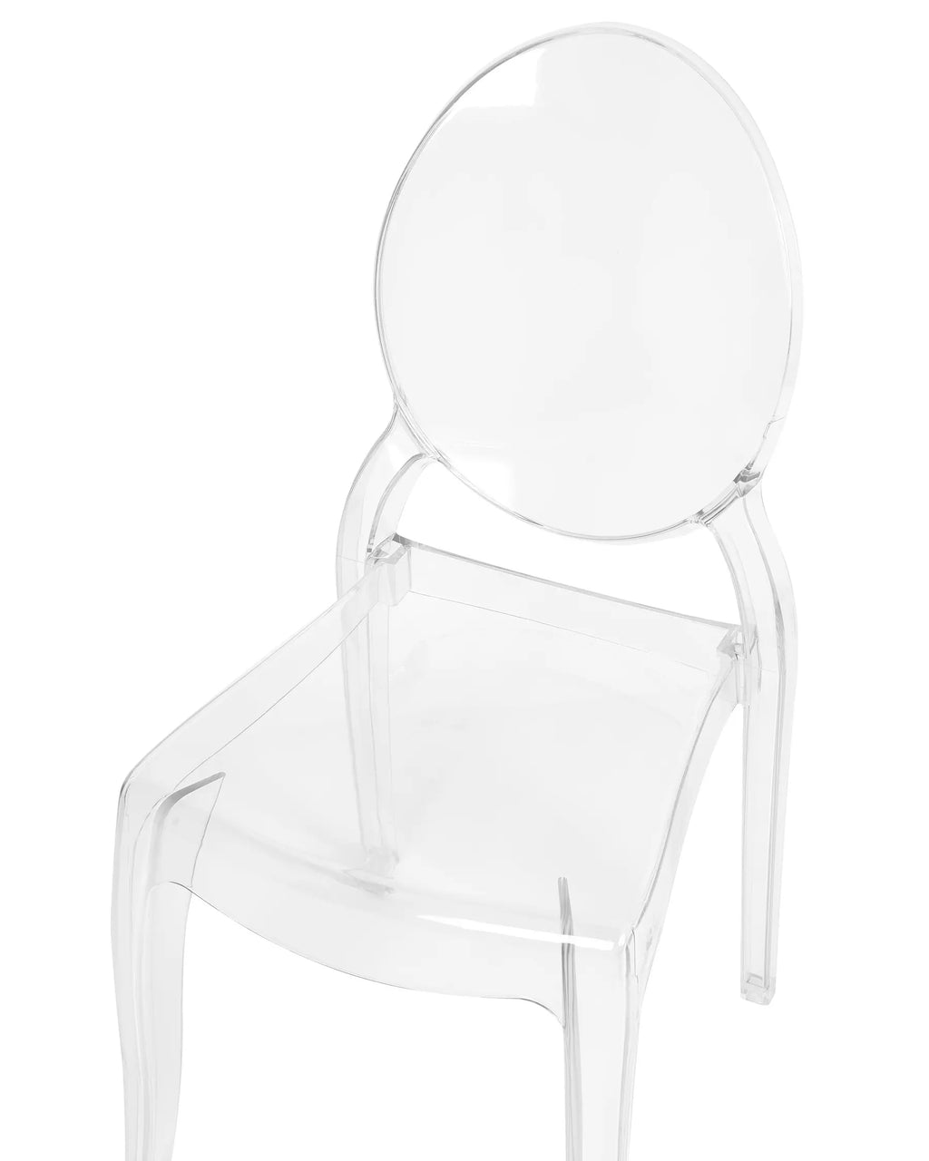 Set of 4 Dining Chairs MERTON Transparent
