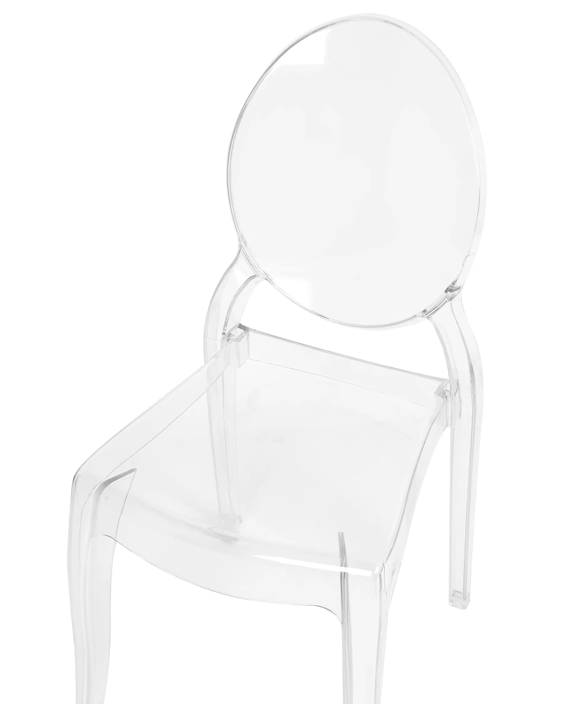Set of 4 Dining Chairs MERTON Transparent