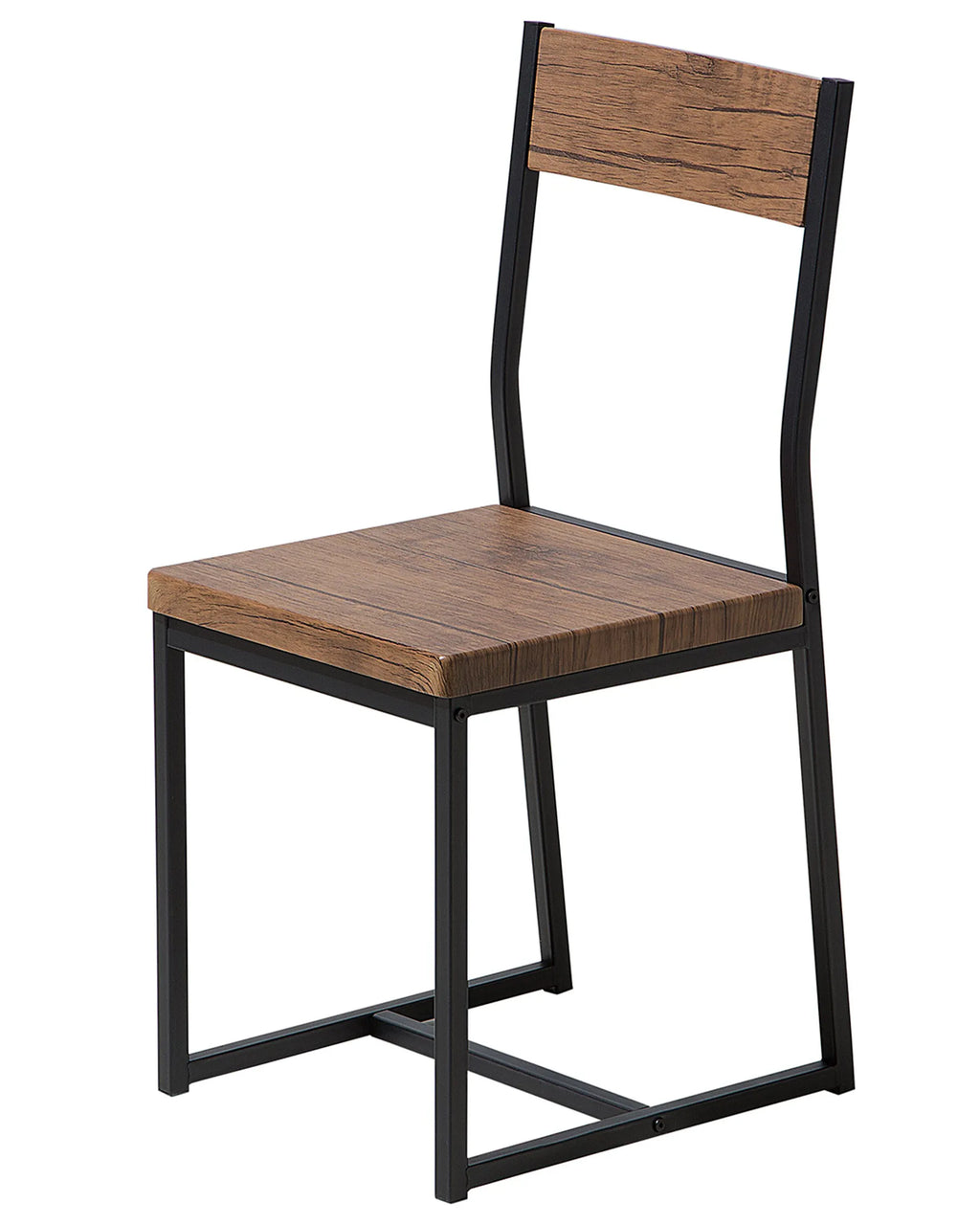 Set of 6 Dining Chairs LAREDO Brown/ Black