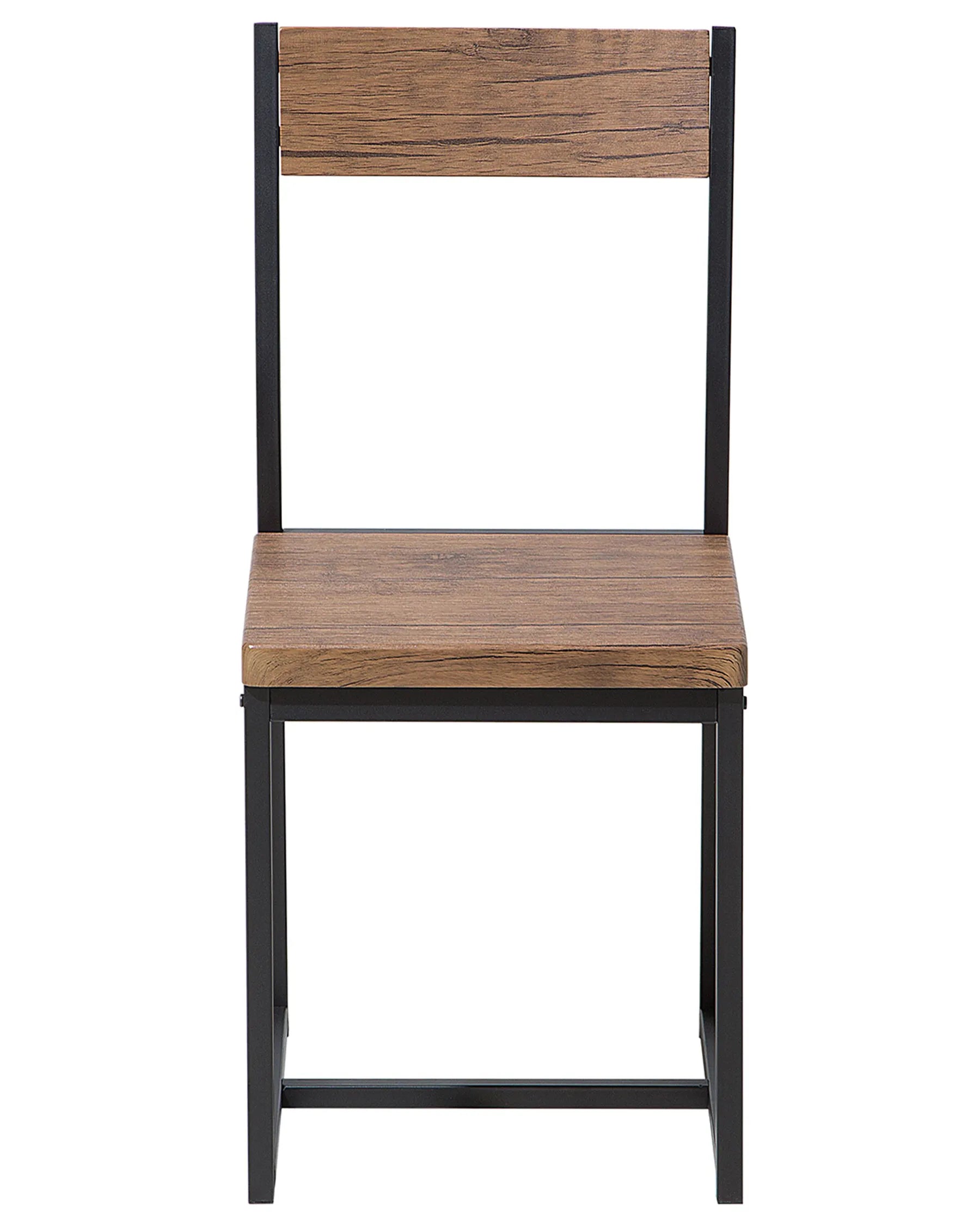 Set of 6 Dining Chairs LAREDO Brown/ Black