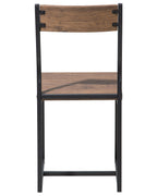 Set of 6 Dining Chairs LAREDO Brown/ Black