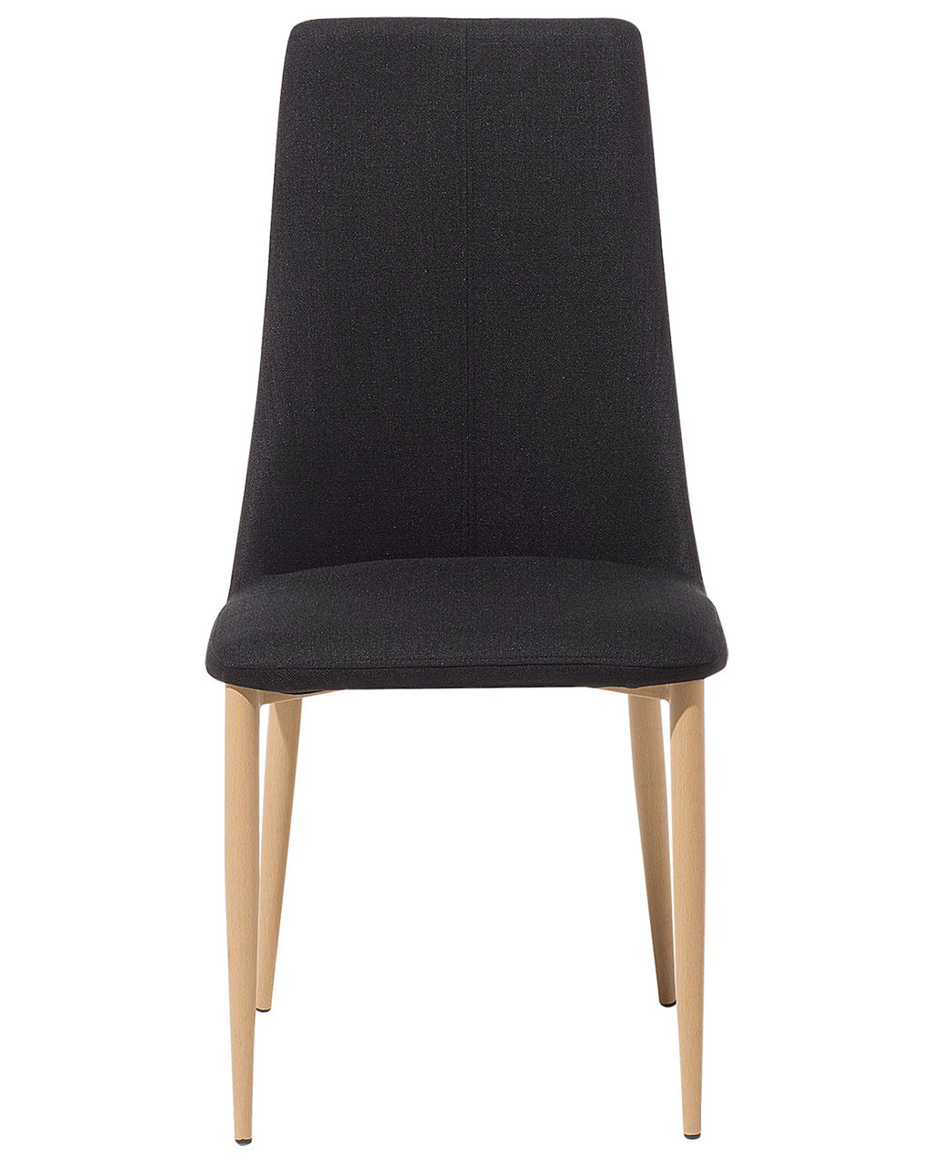 Set of 2 Dining Chairs CLAYTON Fabric Black