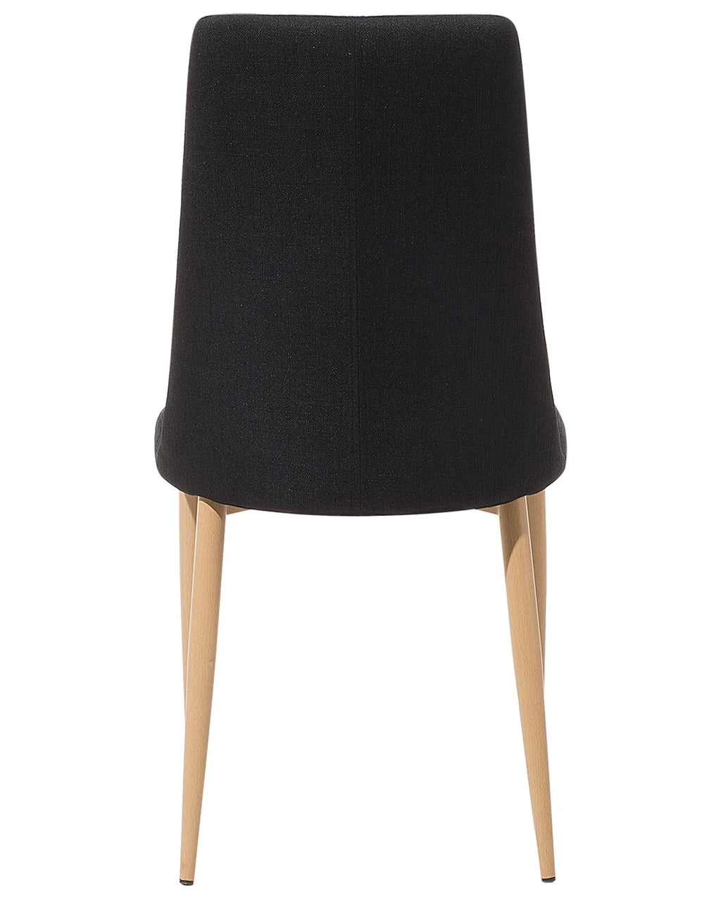 Set of 2 Dining Chairs CLAYTON Fabric Black