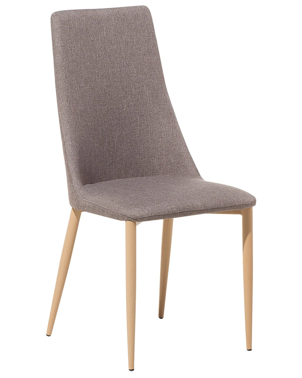 Set of 2 Dining Chairs CLAYTON Fabric Taupe