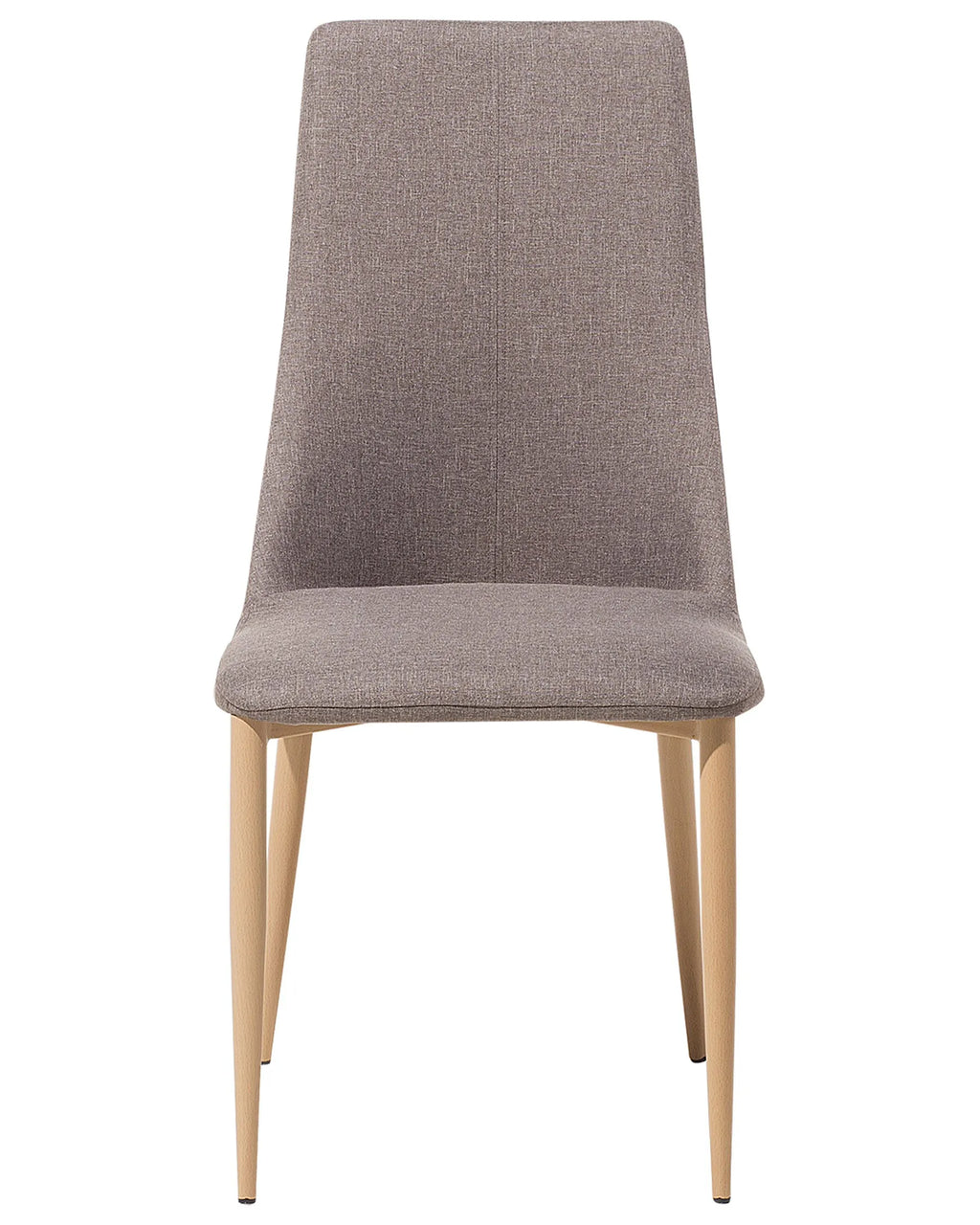 Set of 2 Dining Chairs CLAYTON Fabric Taupe
