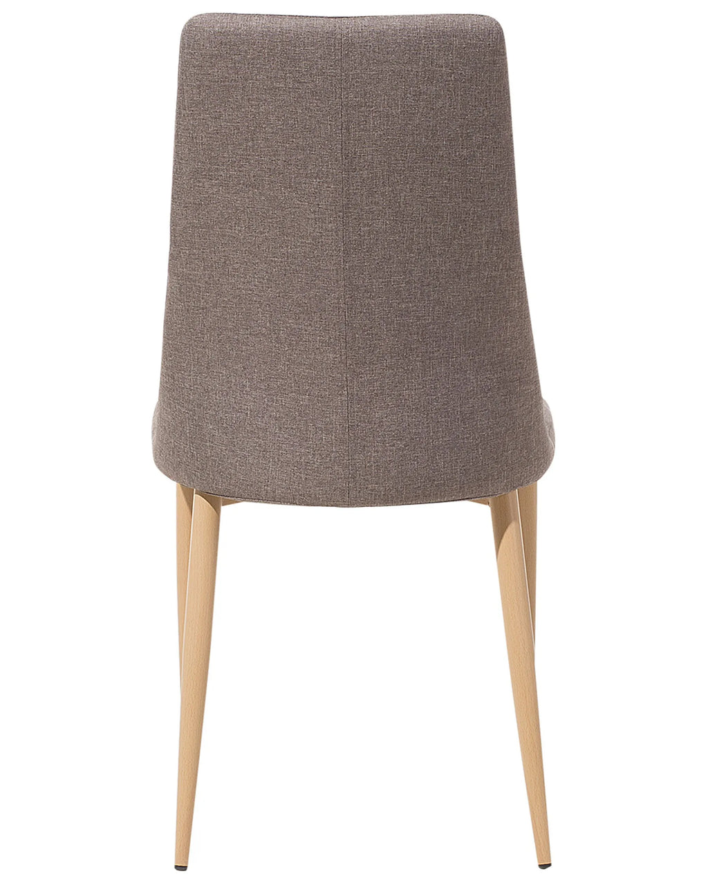 Set of 2 Dining Chairs CLAYTON Fabric Taupe