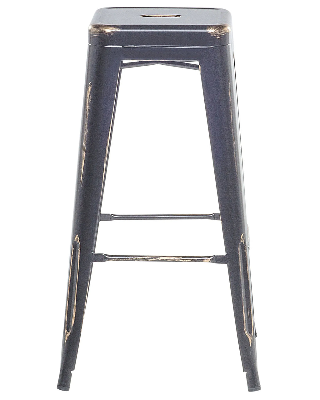 Set of 2 Bar Stools CABRILLO Metal Black
