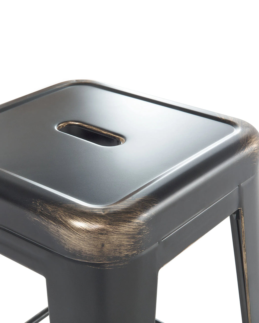 Set of 2 Bar Stools CABRILLO Metal Black