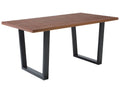 Dining Table AUSTIN Dark Walnut 160 cm 90 cm