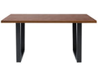Dining Table AUSTIN Dark Walnut 160 cm 90 cm