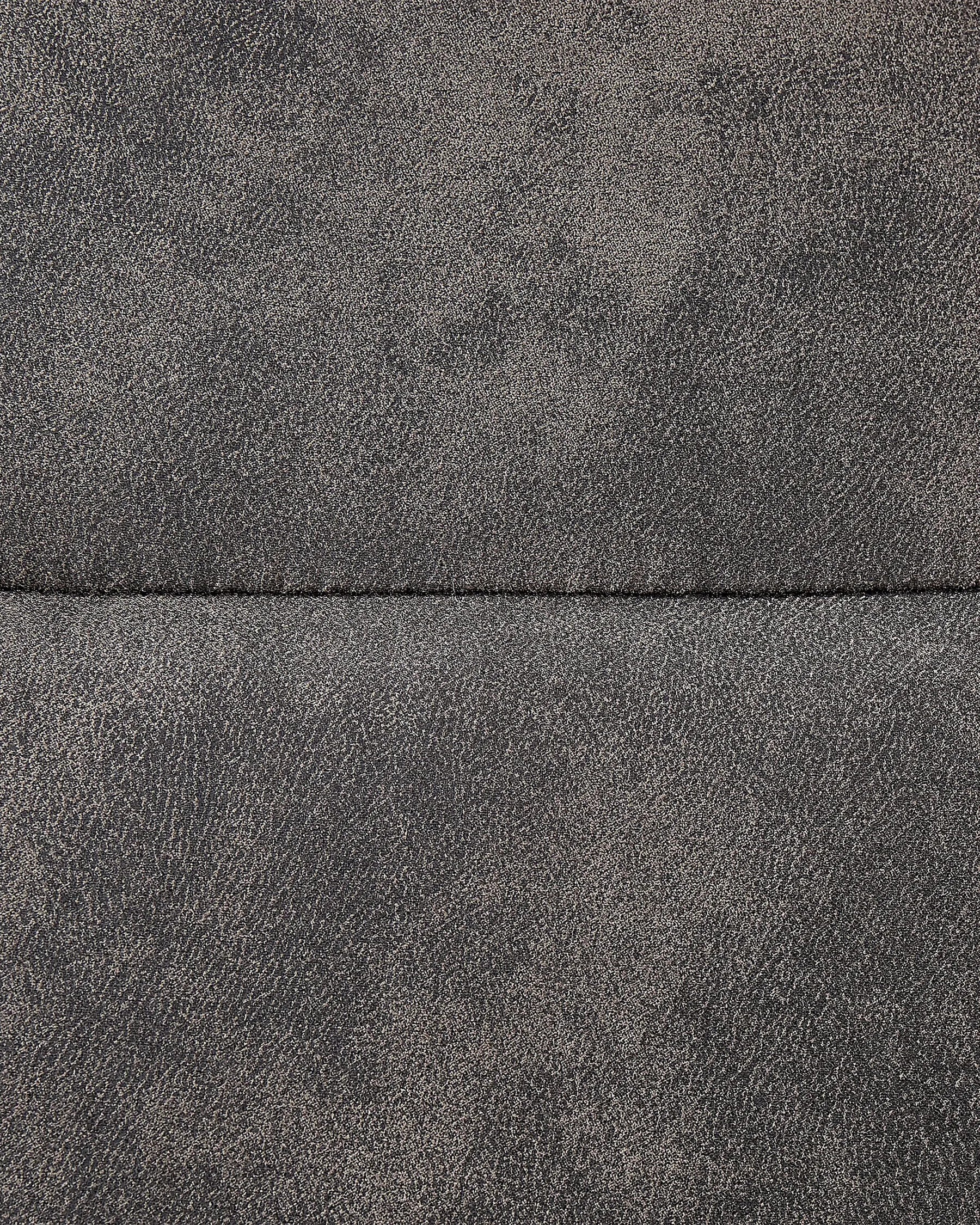 Set of 2 Dining Chairs NEVADA Fabric Dark Grey