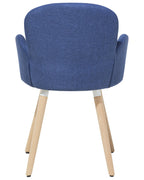 Set of 2 Dining Chairs BROOKVILLE Navy Blue