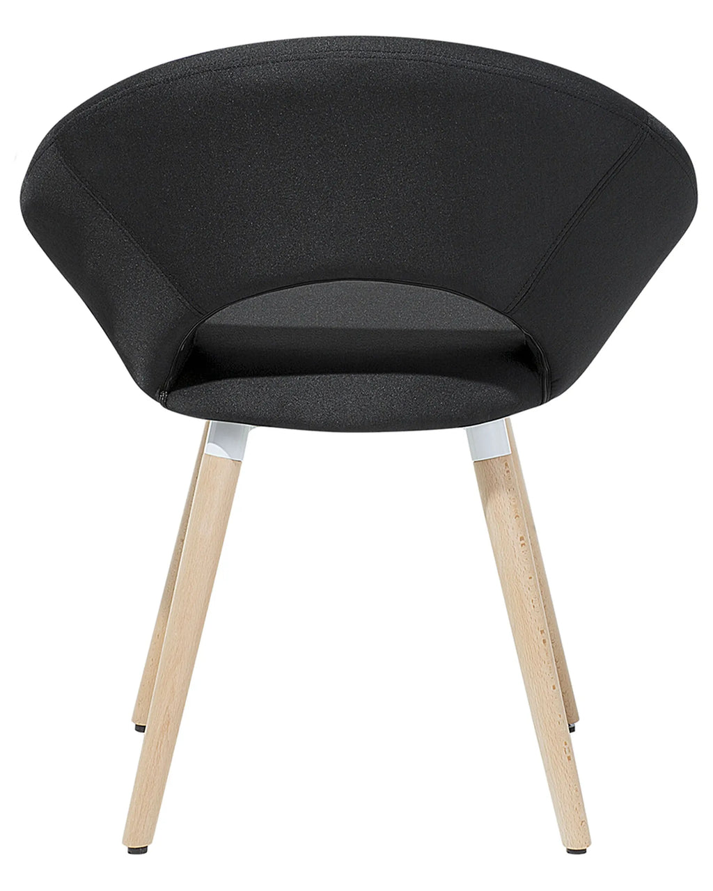 Set of 2 Dining Chairs ROSLYN Fabric Black
