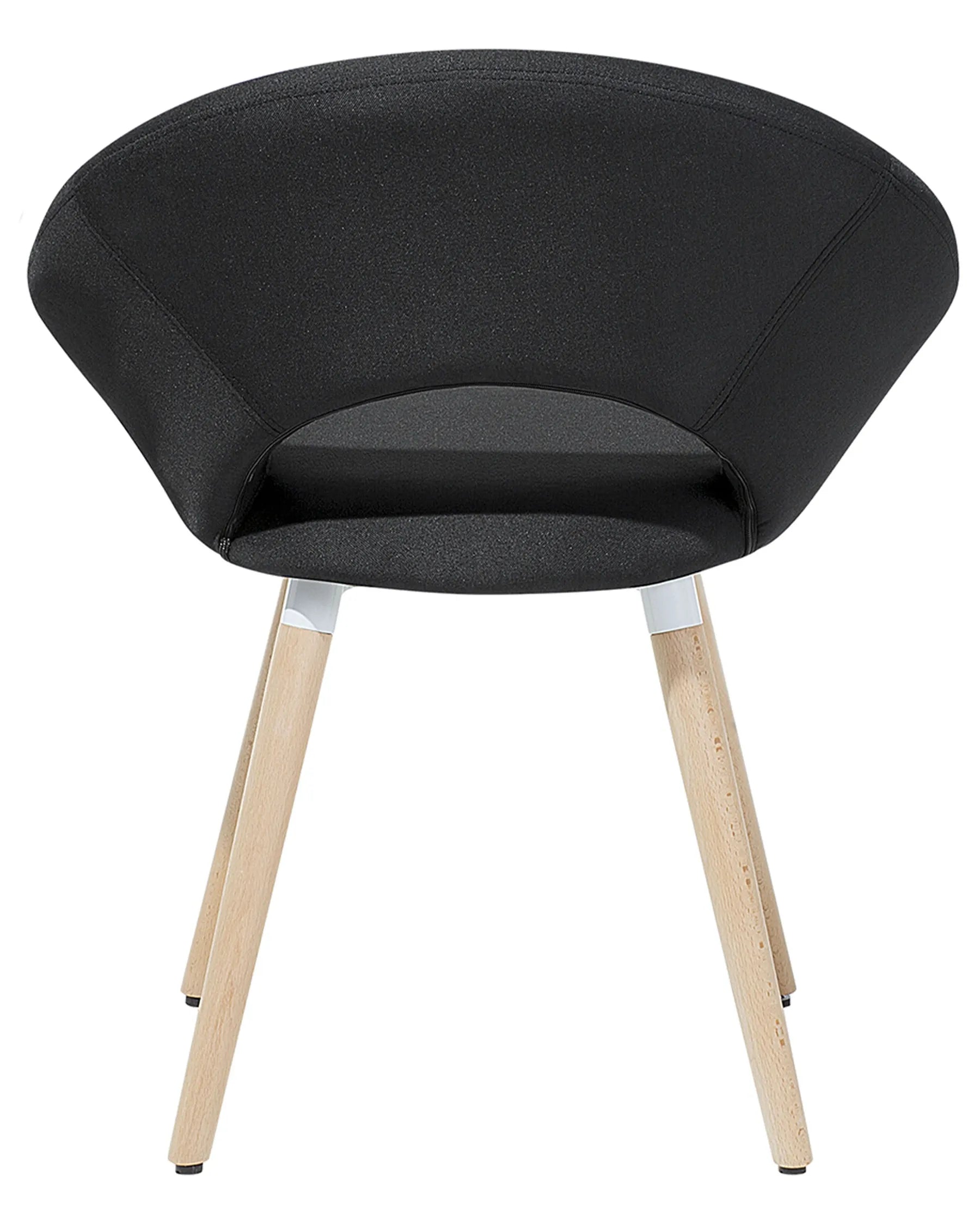 Set of 2 Dining Chairs ROSLYN Fabric Black