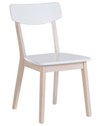 Set of 2 Dining Chairs SANTOS White