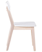Set of 2 Dining Chairs SANTOS White