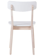Set of 2 Dining Chairs SANTOS White