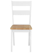 Set of 2 Dining Chairs GEORGIA Wood White