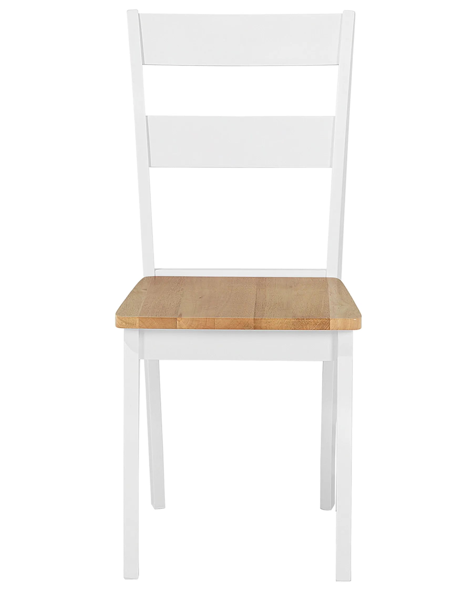 Set of 2 Dining Chairs GEORGIA Wood White