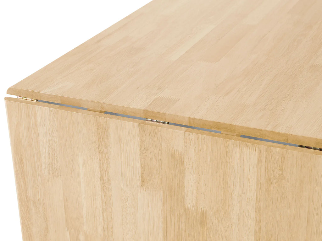 Extending Dining Table LOUISIANA Light Brown 120/160 cm 75 cm Wood