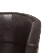 Armchair BORWICK Faux Leather Dark Brown