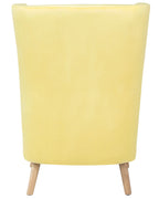 Wingback Chair ONEIDA Velvet Yellow