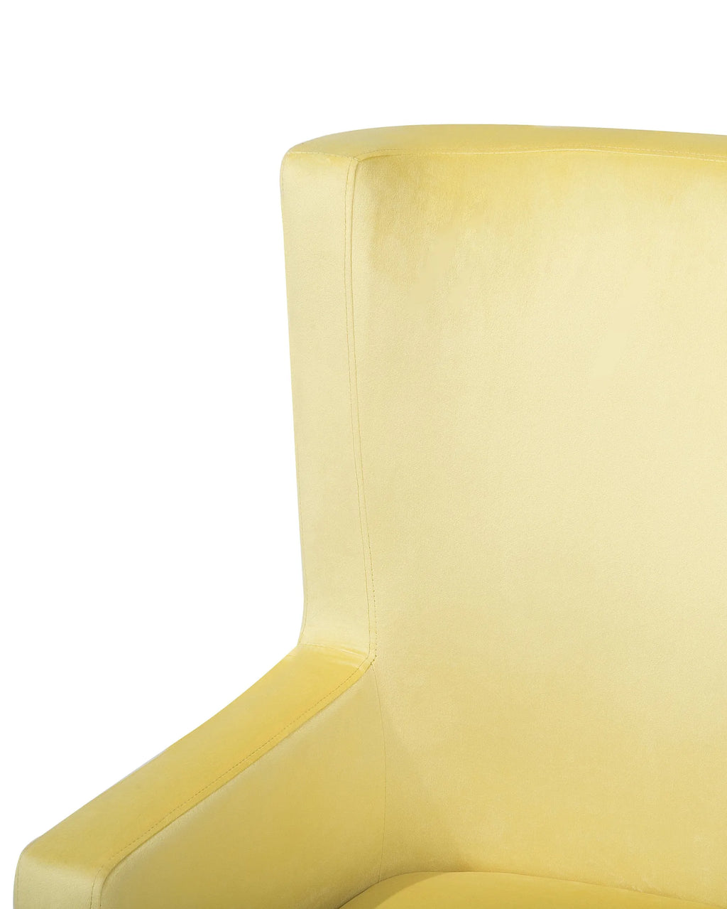Wingback Chair ONEIDA Velvet Yellow
