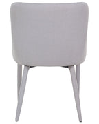 Set of 2 Dining Chairs SOLANO Fabric Light Grey