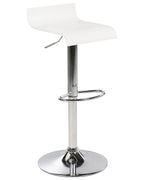 Set of 2 Bar Chairs VALENCIA Swivel White