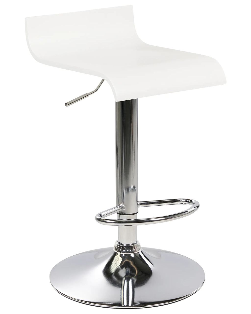 Set of 2 Bar Chairs VALENCIA Swivel White