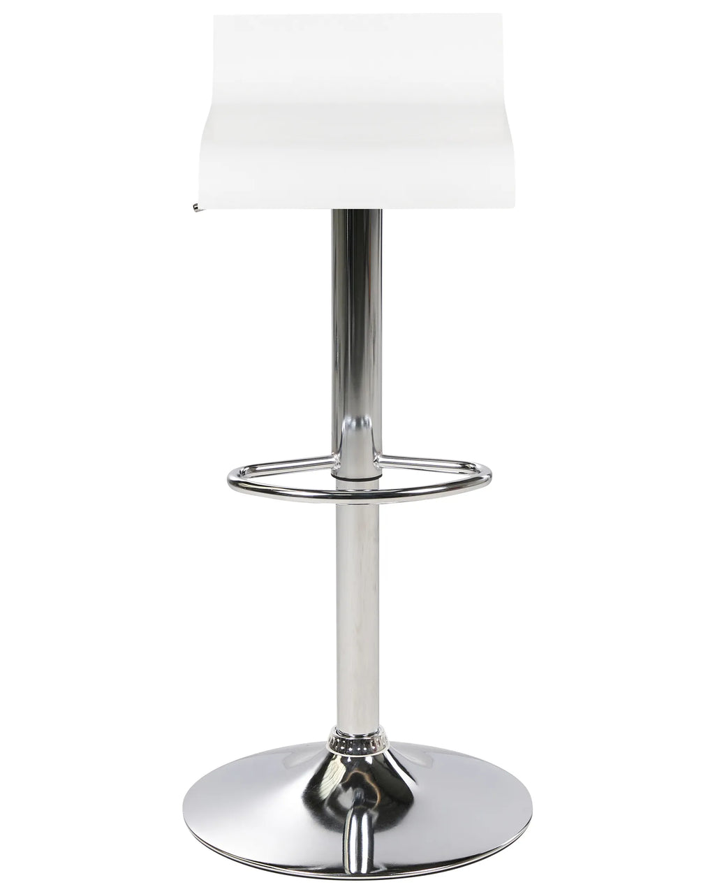 Set of 2 Bar Chairs VALENCIA Swivel White