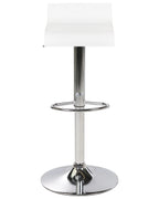 Set of 2 Bar Chairs VALENCIA Swivel White